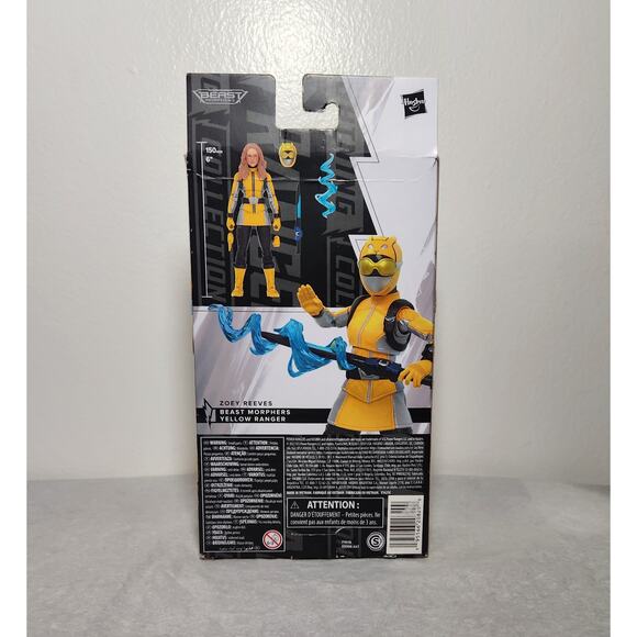 Power Rangers Yellow Ranger Beast Morphers Lightning Collection 2022 New Sealed - Picture 2 of 6